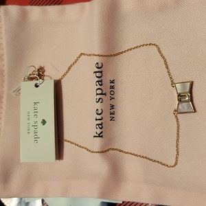 Kate spade ♠️ pink bow shoppe necklace